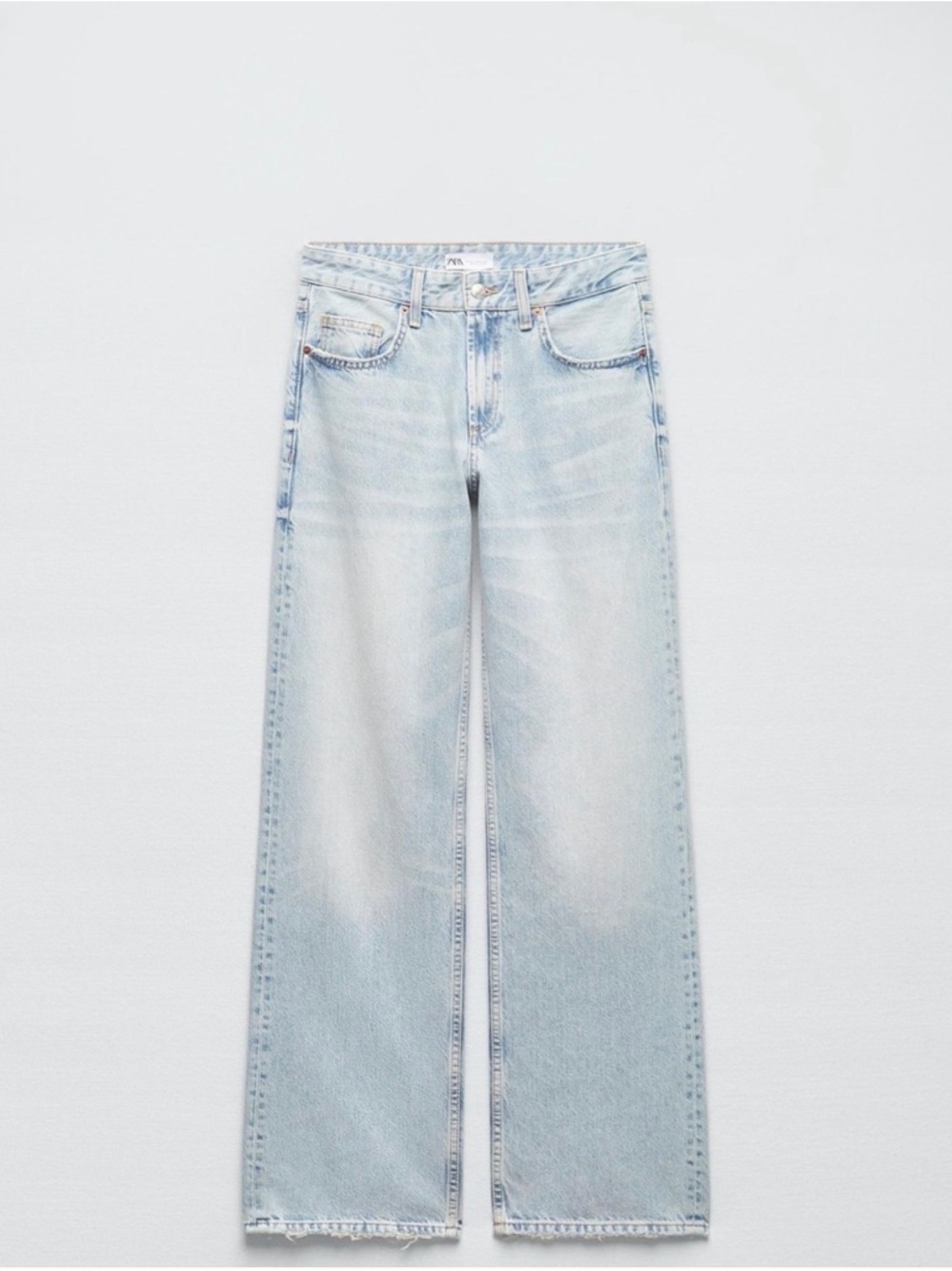 Zara Light Blue Wide-Leg Jeans